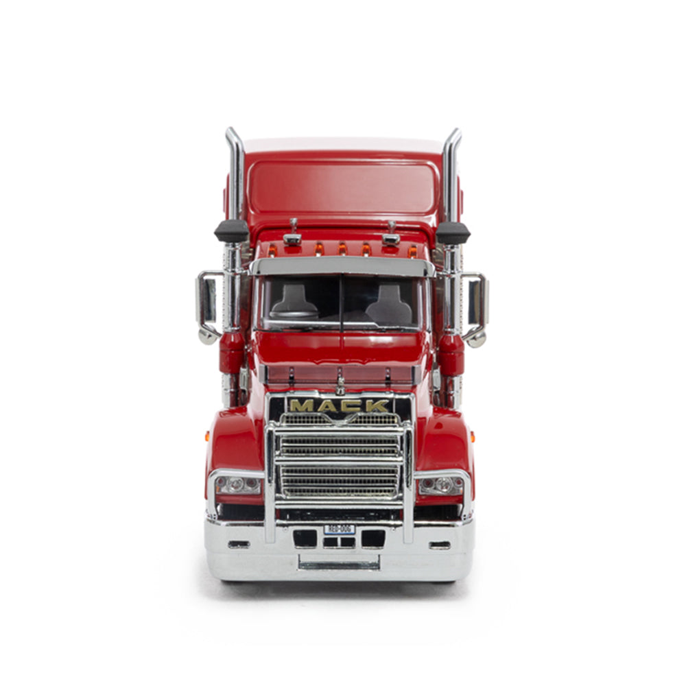 Drake 1:50 Scale Mack Late Edition Super Liner Truck Red Black Model Collectible