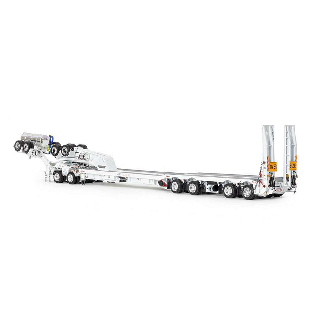 Drake 1:50 Scale 4×8 Swingwing Drop Deck Trailer & 2x8 Dolly White Model