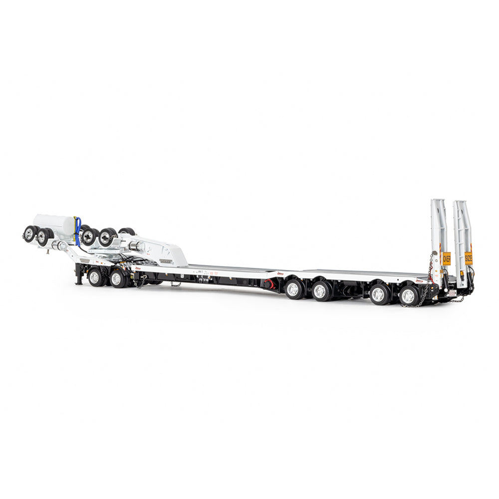 Drake 1:50 Scale 4×8 Swingwing Drop Deck Loader Trailer & 2x8 Dolly White Black Model