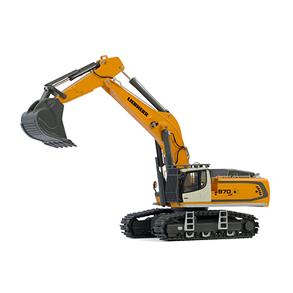 WSI 1:50 Scale Liebherr R970 SME Excavator Yellow Black Diecast Model