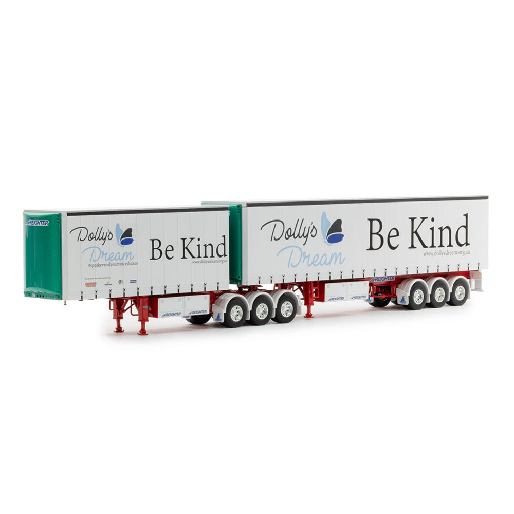 Drake 1:50 Scale T Liner Double Trailer Dolly's Dream Model Set