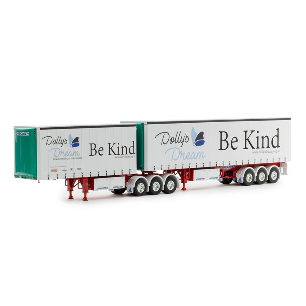 Drake 1:50 Scale T Liner Double Trailer Dolly's Dream Model Set