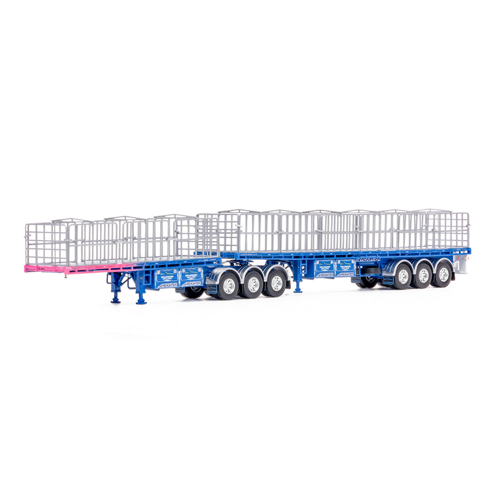 Drake 1:50 Scale MaxiTRANS B Double Flat Top Ross Transport Truck Model