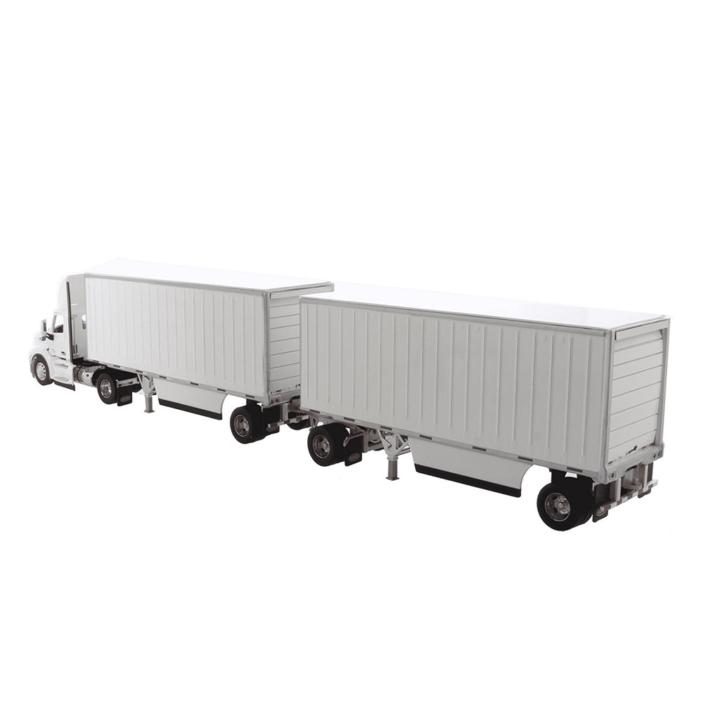 Diecast Masters 1:50 Scale Peterbilt 579 UltraLoft Tractor With Trailer & Dolly Model