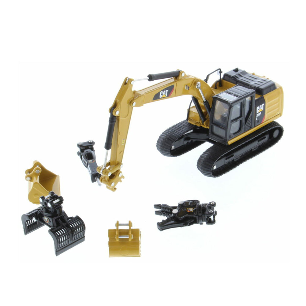 Diecast Masters 1:64 Scale Cat 320F Hydraulic Excavator & 5 Work Tools Diecast Model