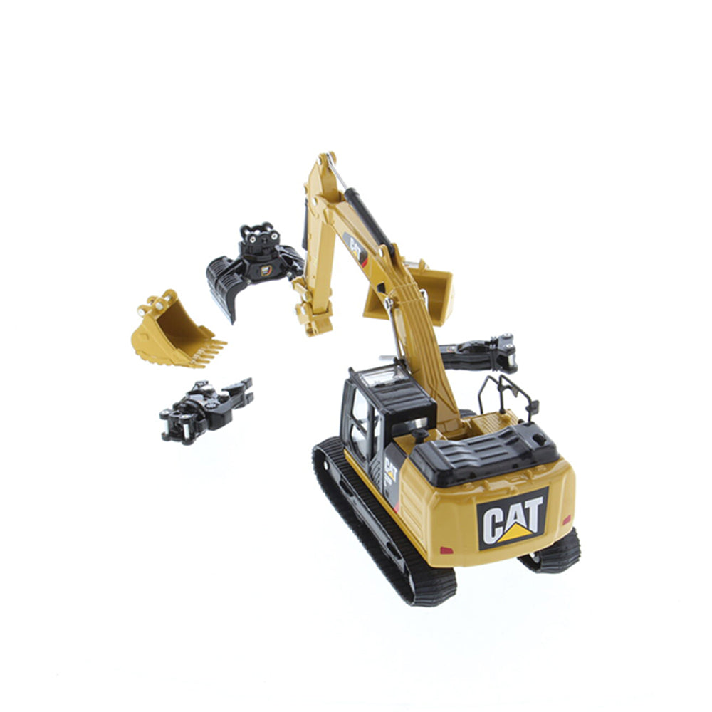 Diecast Masters 1:64 Scale Cat 320F Hydraulic Excavator & 5 Work Tools Diecast Model