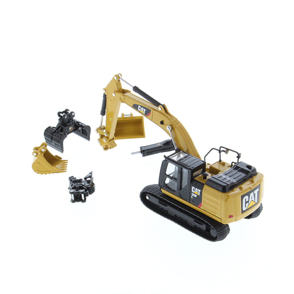 Diecast Masters 1:64 Scale Cat 320F Hydraulic Excavator & 5 Work Tools Diecast Model