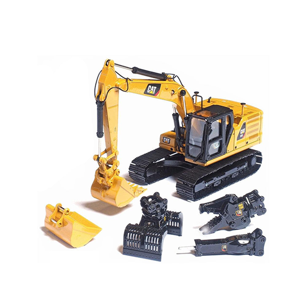 Diecast Masters 1:50 Scale Cat 323 Hydraulic Excavator With Work Tools High Line Model