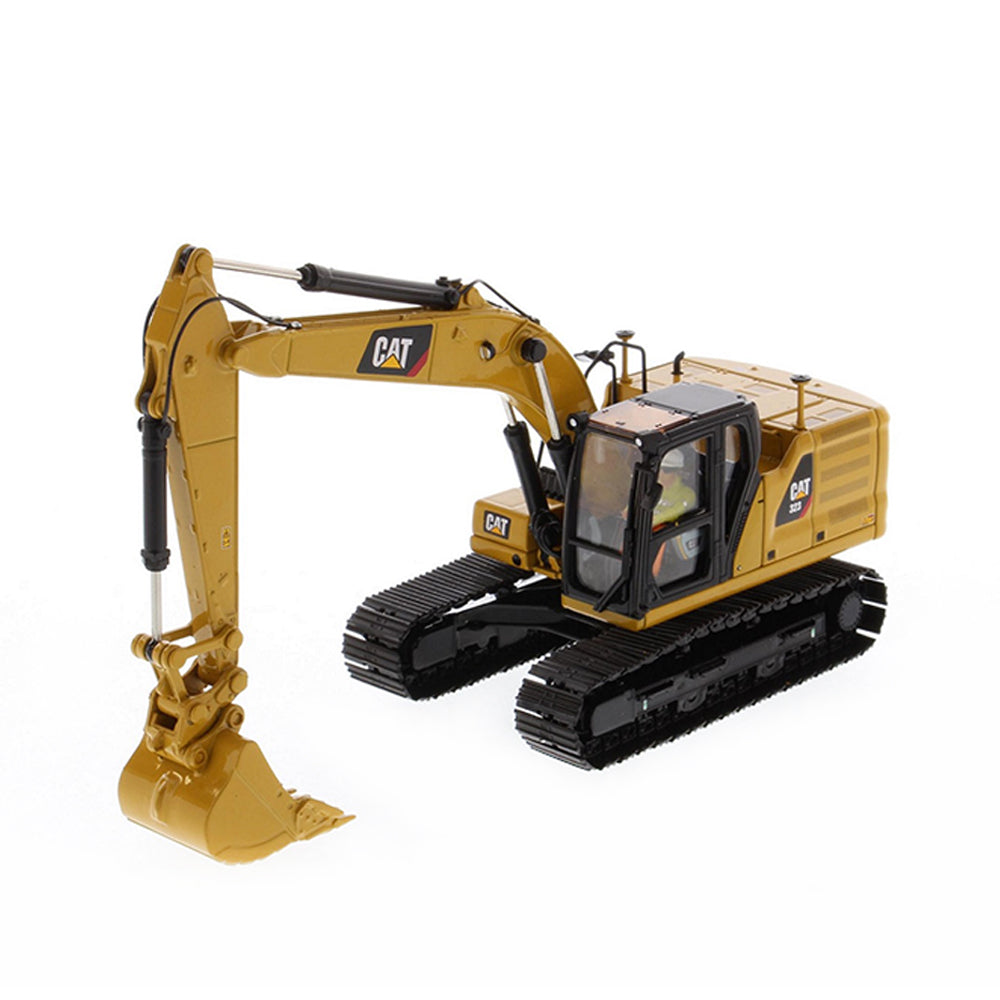 Diecast Masters 1:50 Scale Cat 323 Hydraulic Excavator With Work Tools High Line Model