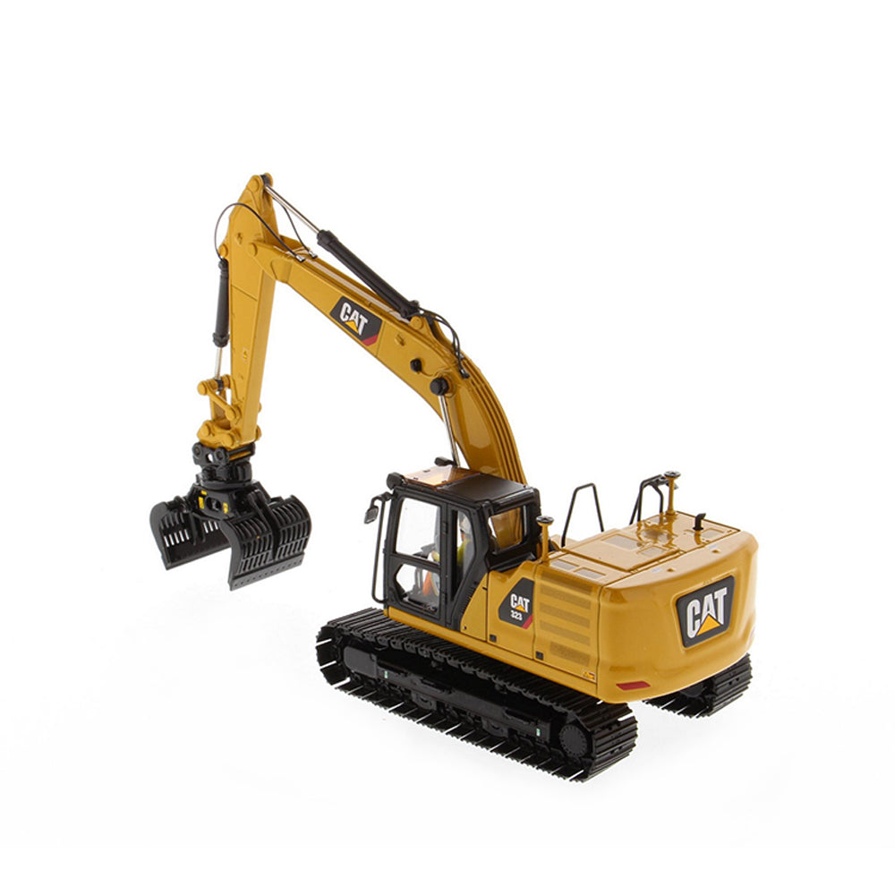 Diecast Masters 1:50 Scale Cat 323 Hydraulic Excavator With Work Tools High Line Model