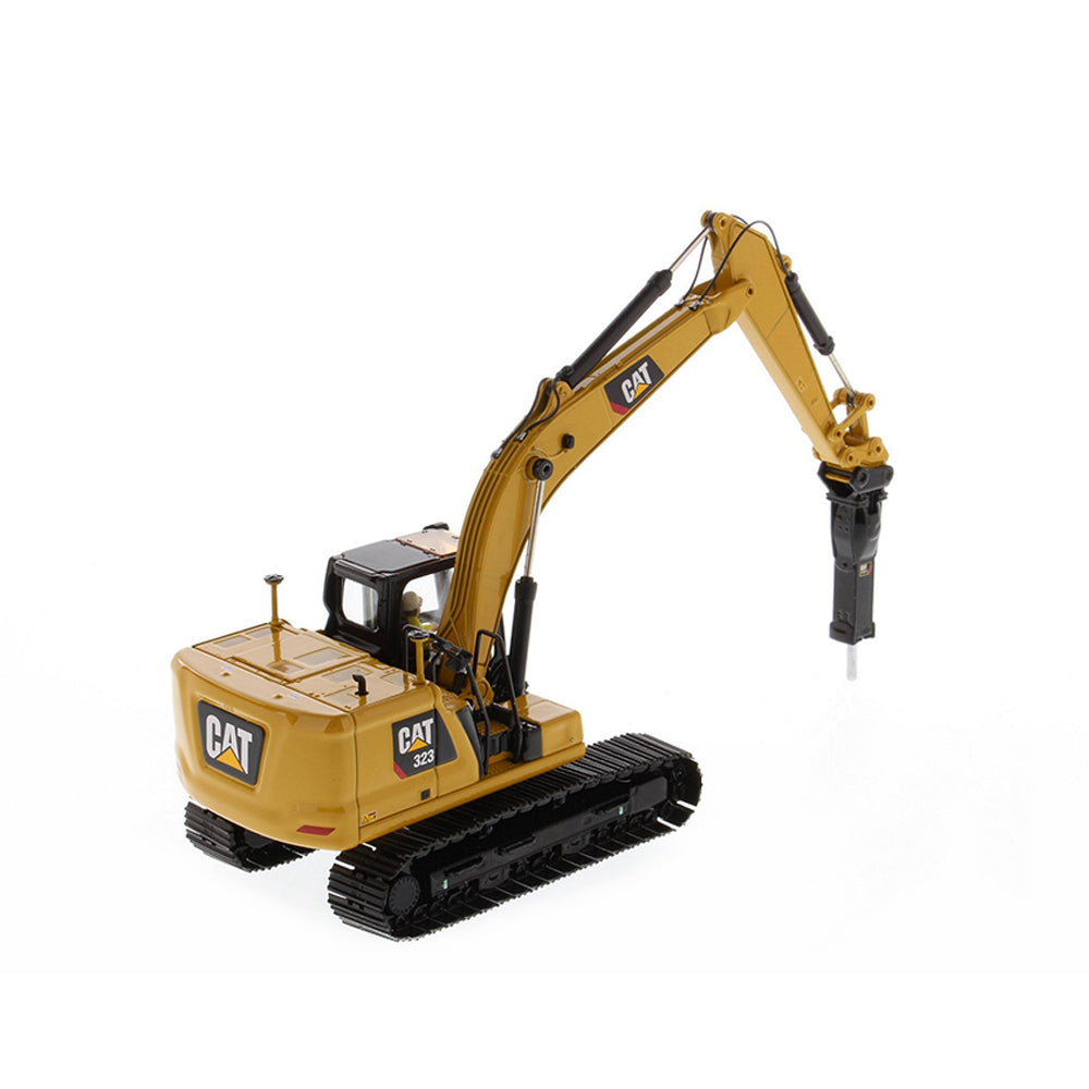 Diecast Masters 1:50 Scale Cat 323 Hydraulic Excavator With Work Tools High Line Model