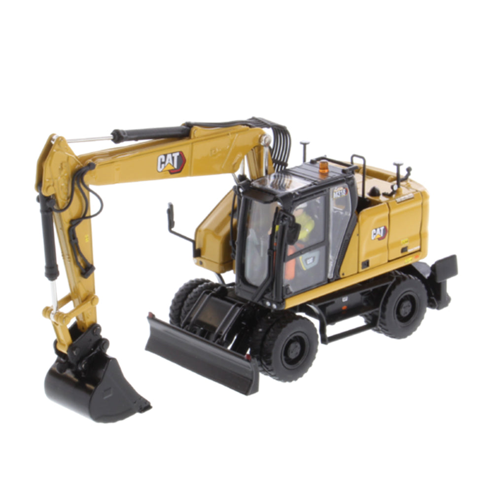 Diecast Masters 1:50 Scale Cat M318 Wheeled Excavator Model With Attachments
