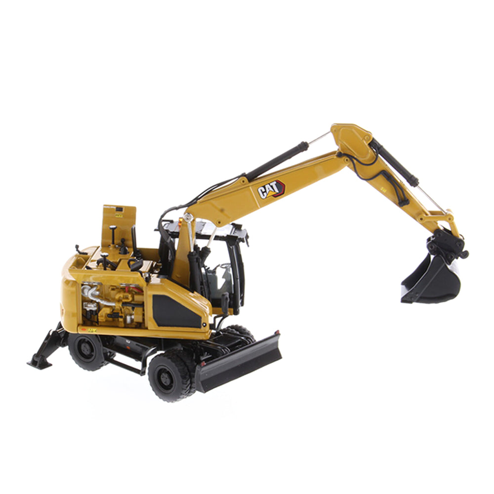 Diecast Masters 1:50 Scale Cat M318 Wheeled Excavator Model With Attachments