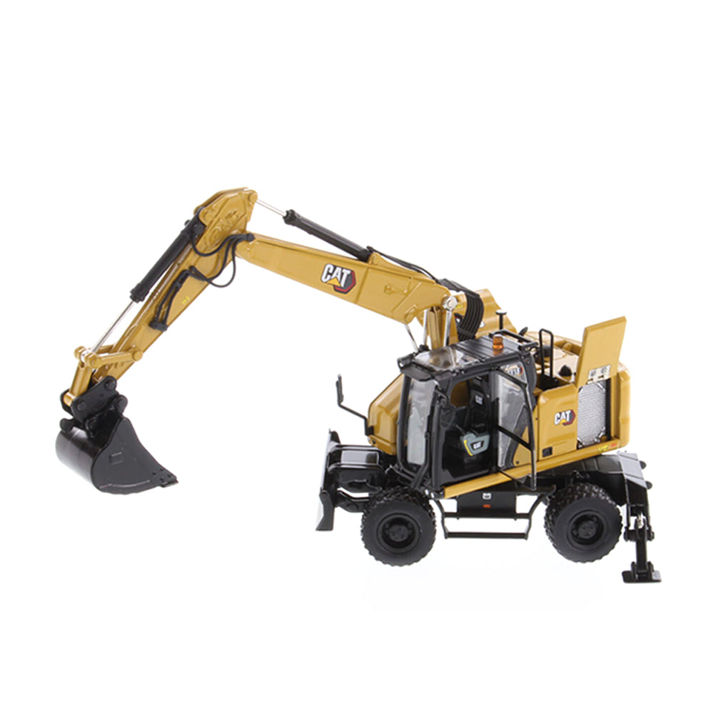 Diecast Masters 1:50 Scale Cat M318 Wheeled Excavator Model With Attachments