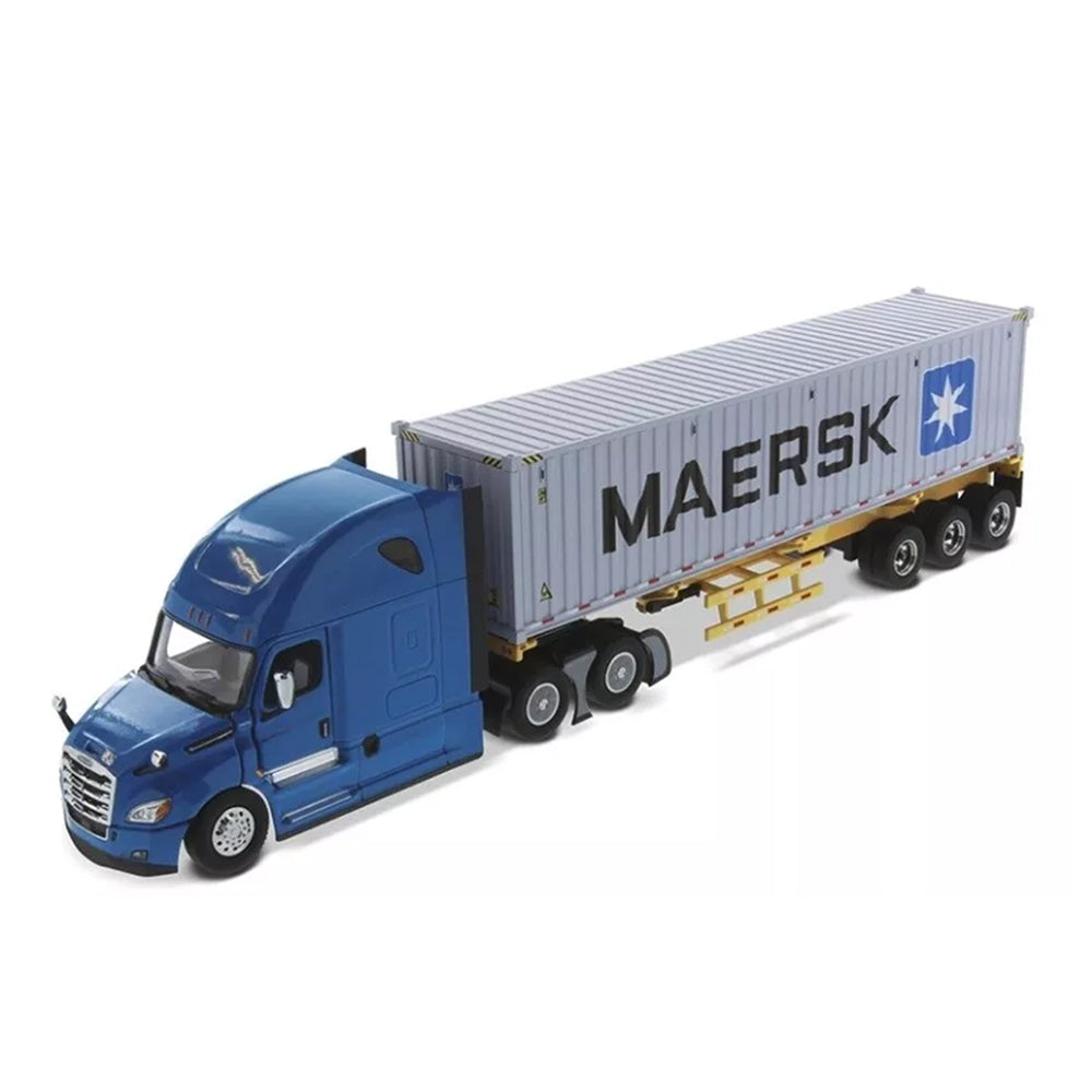 Diecast Masters 1:50 Scale Freightliner Cascadia Skeleton Trailer & 40' Sea Container