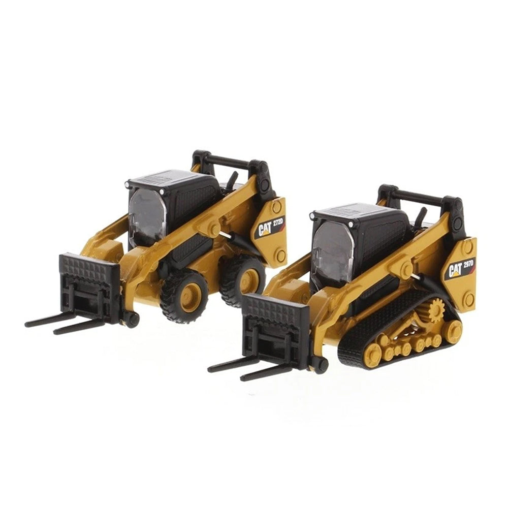 Diecast Masters 1:64 Scale CAT 272D2 Skid Steer & 297D2 Track Loader Diecast Toy