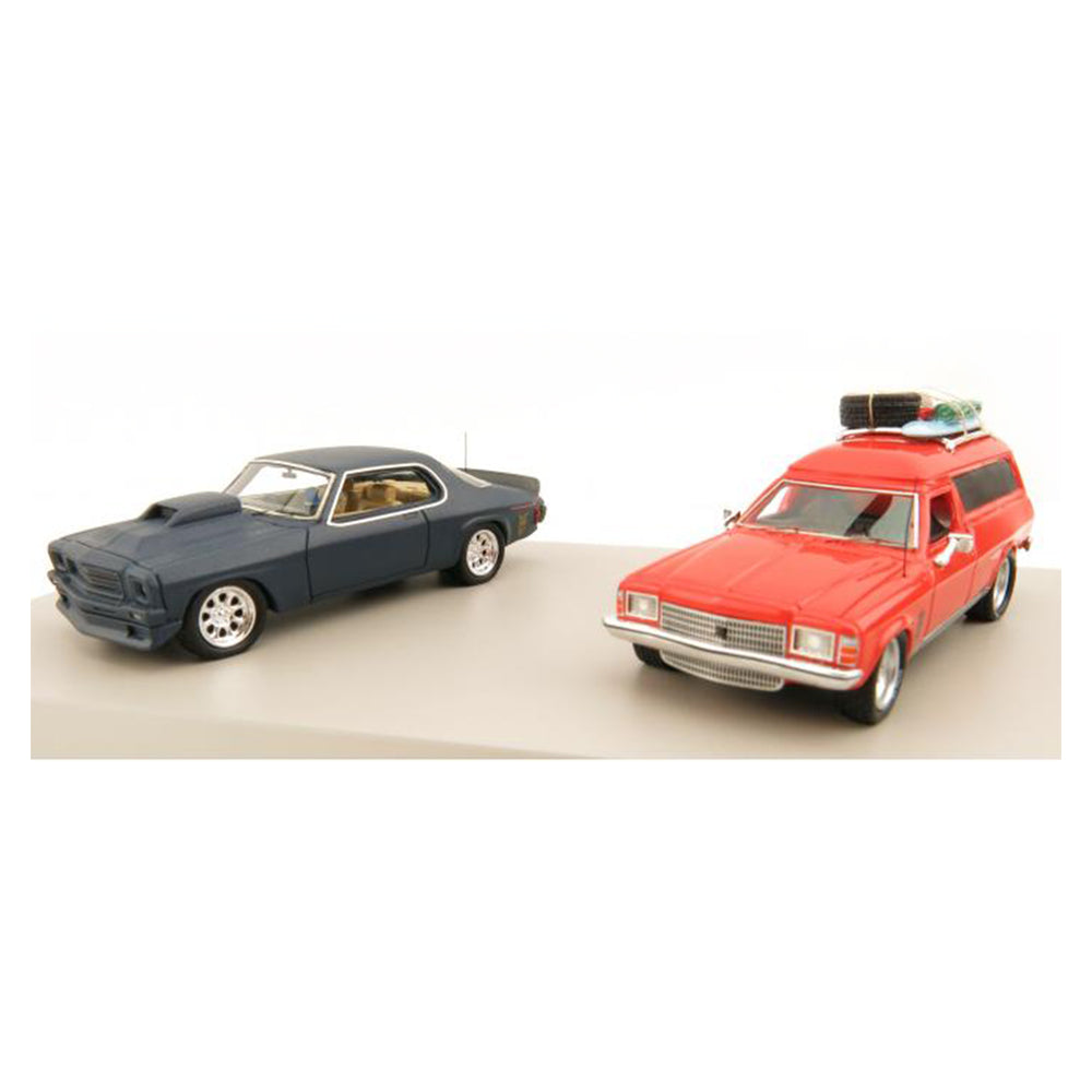 Ace 1:64 Scale Mad Max Holden HQ Nightrider MFP & HJ Panel Van Twin Set Car Model