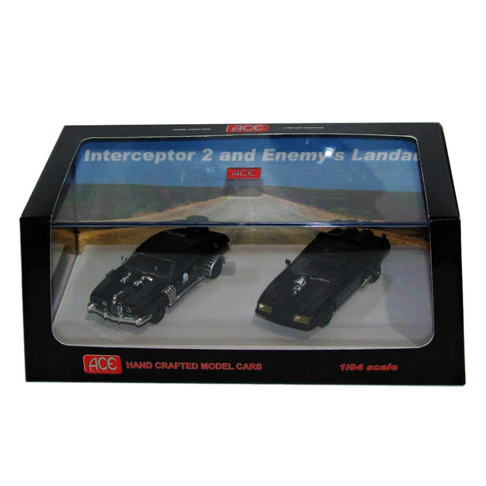 Ace 1:64 Scale Mad Max XB Falcon Interceptor 2 & Enemy's Landau Twin Car Model