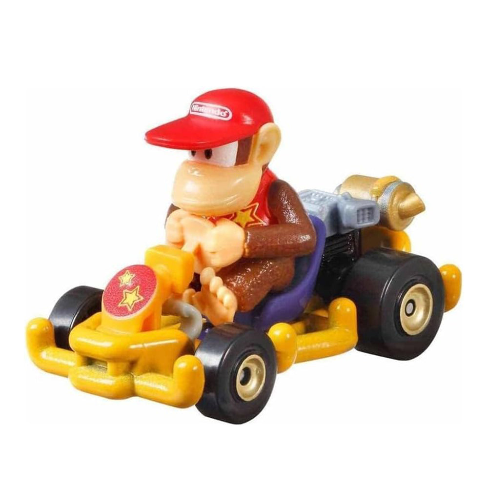 Hot Wheels Mario Kart Diddy Kong Pipe Frame Diecast Vehicle Toy
