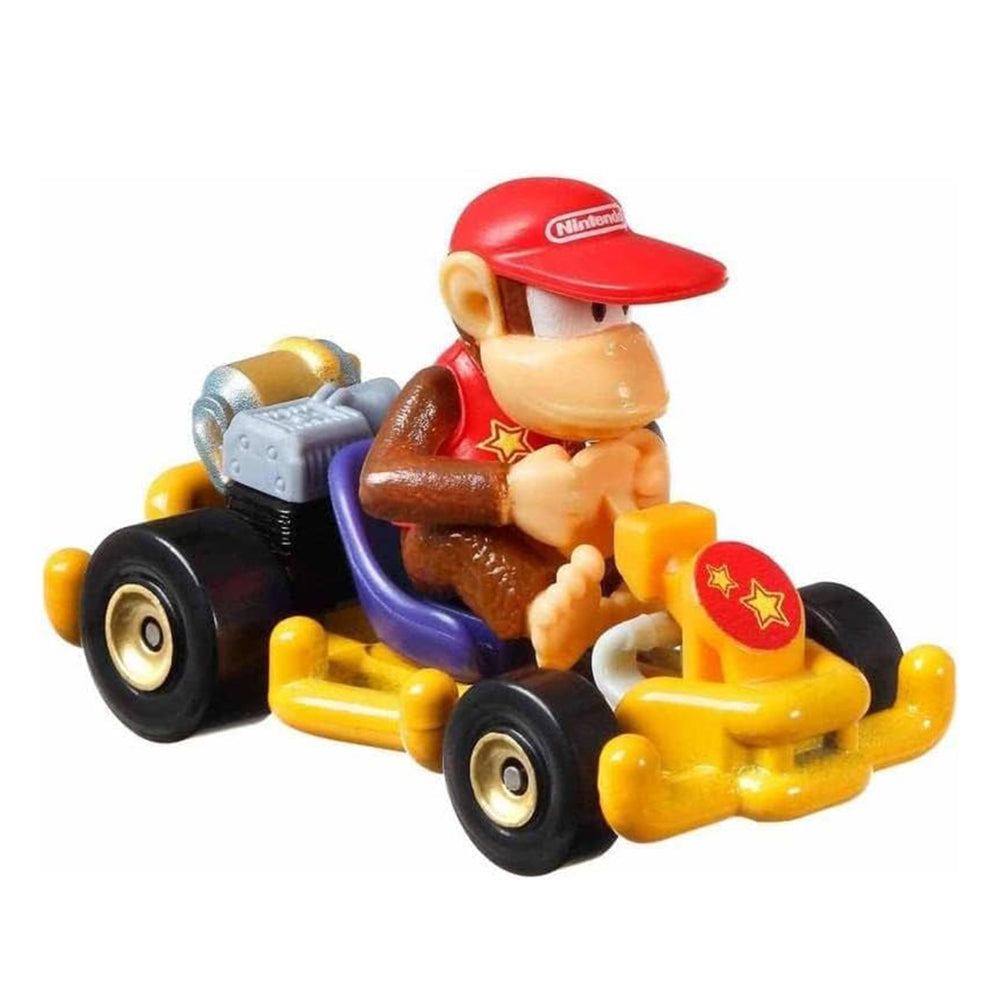 Hot Wheels Mario Kart Diddy Kong Pipe Frame Diecast Vehicle Toy