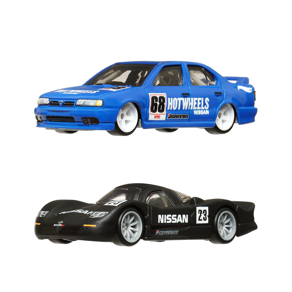 Hot Wheels Premiums '94 Nissan Primera & Nissan R390 GT1 Model Car Set