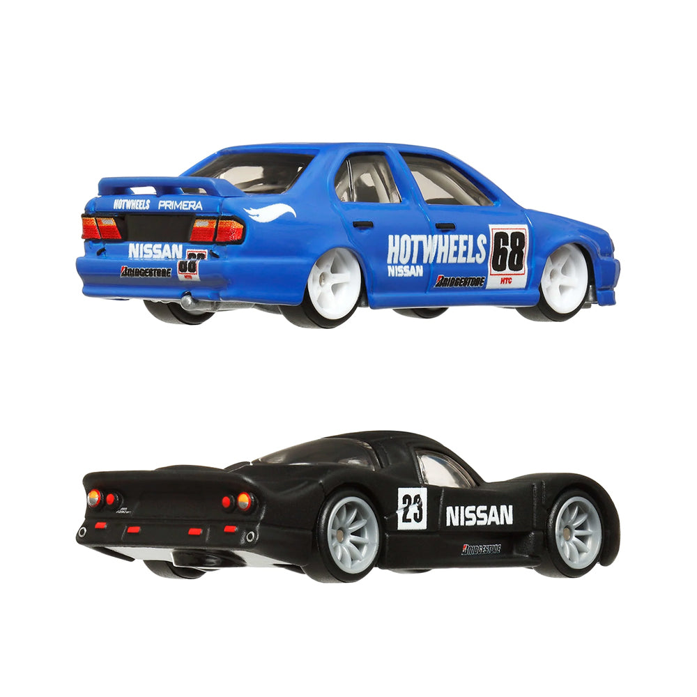Hot Wheels Premiums '94 Nissan Primera & Nissan R390 GT1 Model Car Set