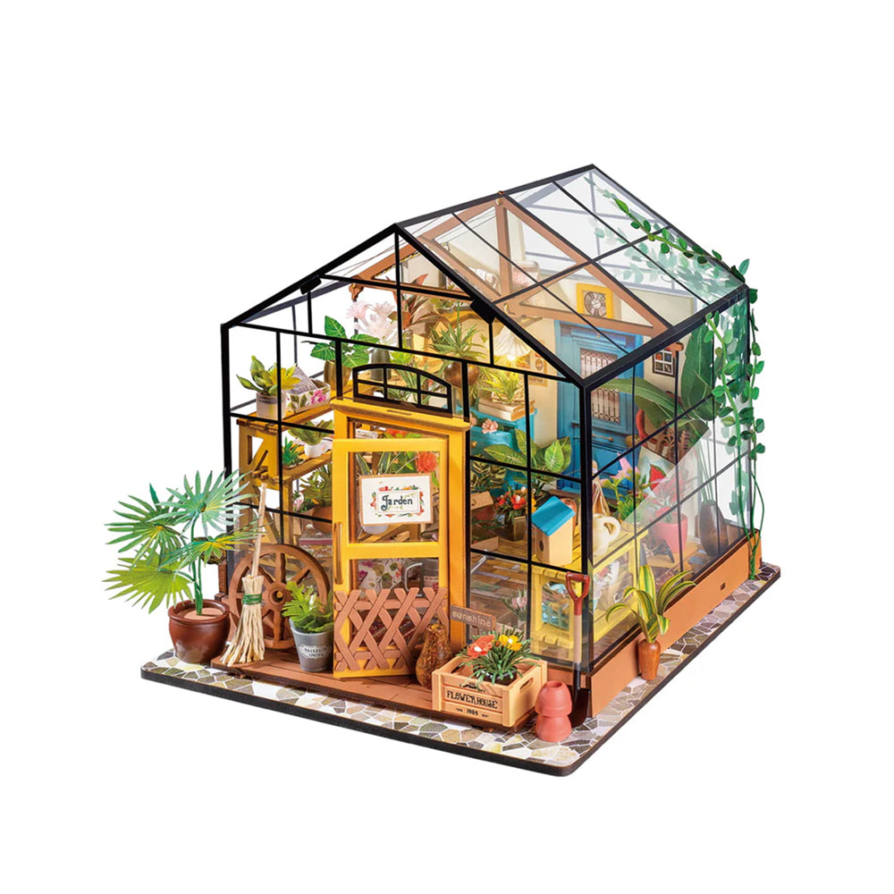 Rolife Cathy's Flower House With LED Dollhouse DIY Miniature House Model Kit