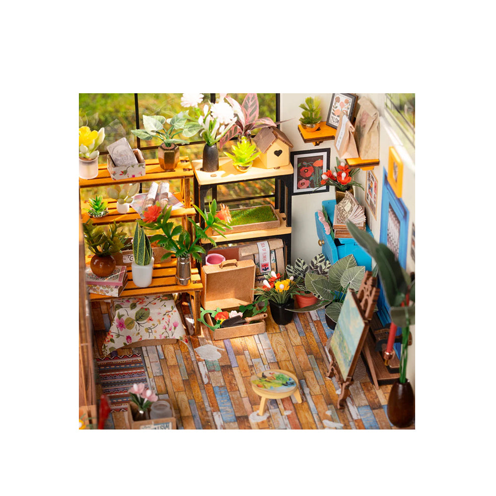 Rolife Cathy's Flower House With LED Dollhouse DIY Miniature House Model Kit