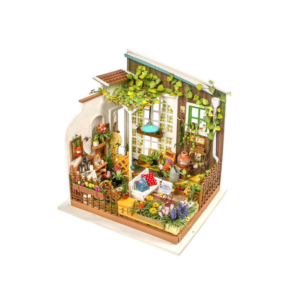 Rolife Miller's Garden With LED Light Dollhouse DIY Miniature House Model Kit