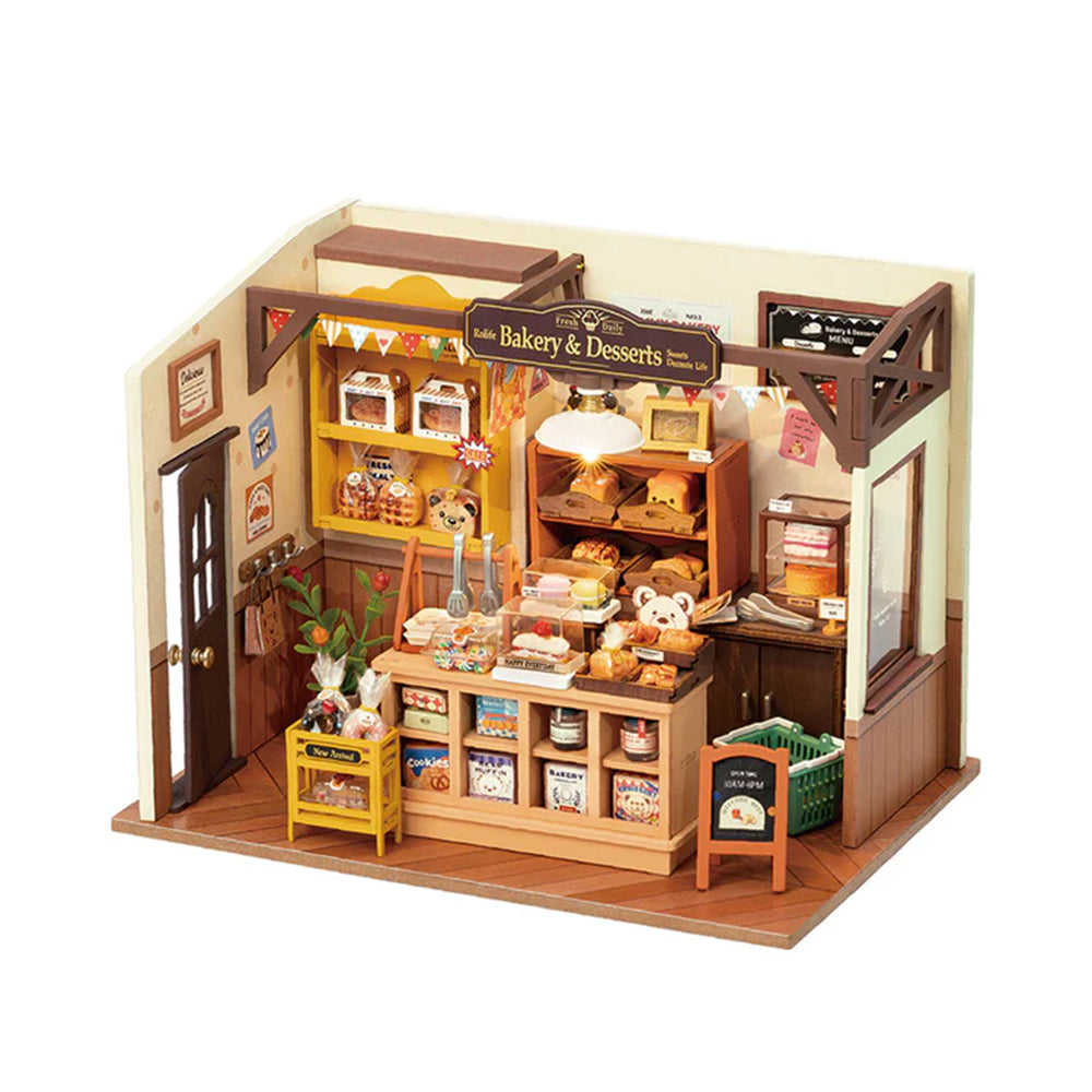 Rolife Becka's Baking House With LED Dollhouse DIY Miniature House Model Kit