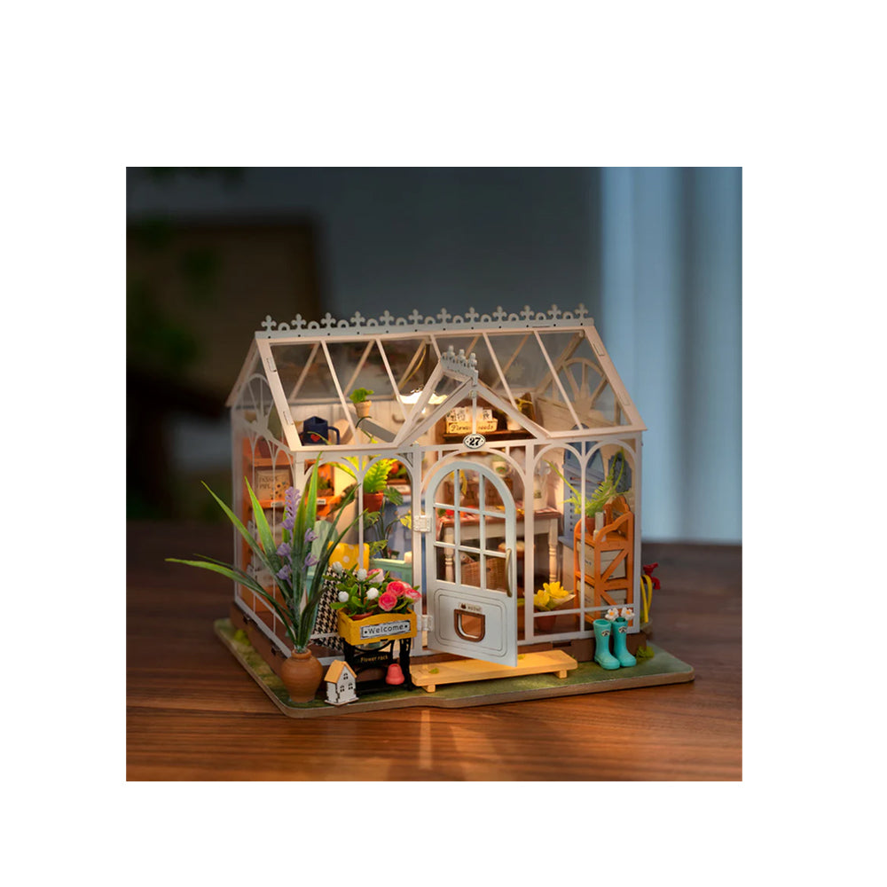 Rolife Dreamy Garden House With LED Dollhouse DIY Miniature House Model Kit