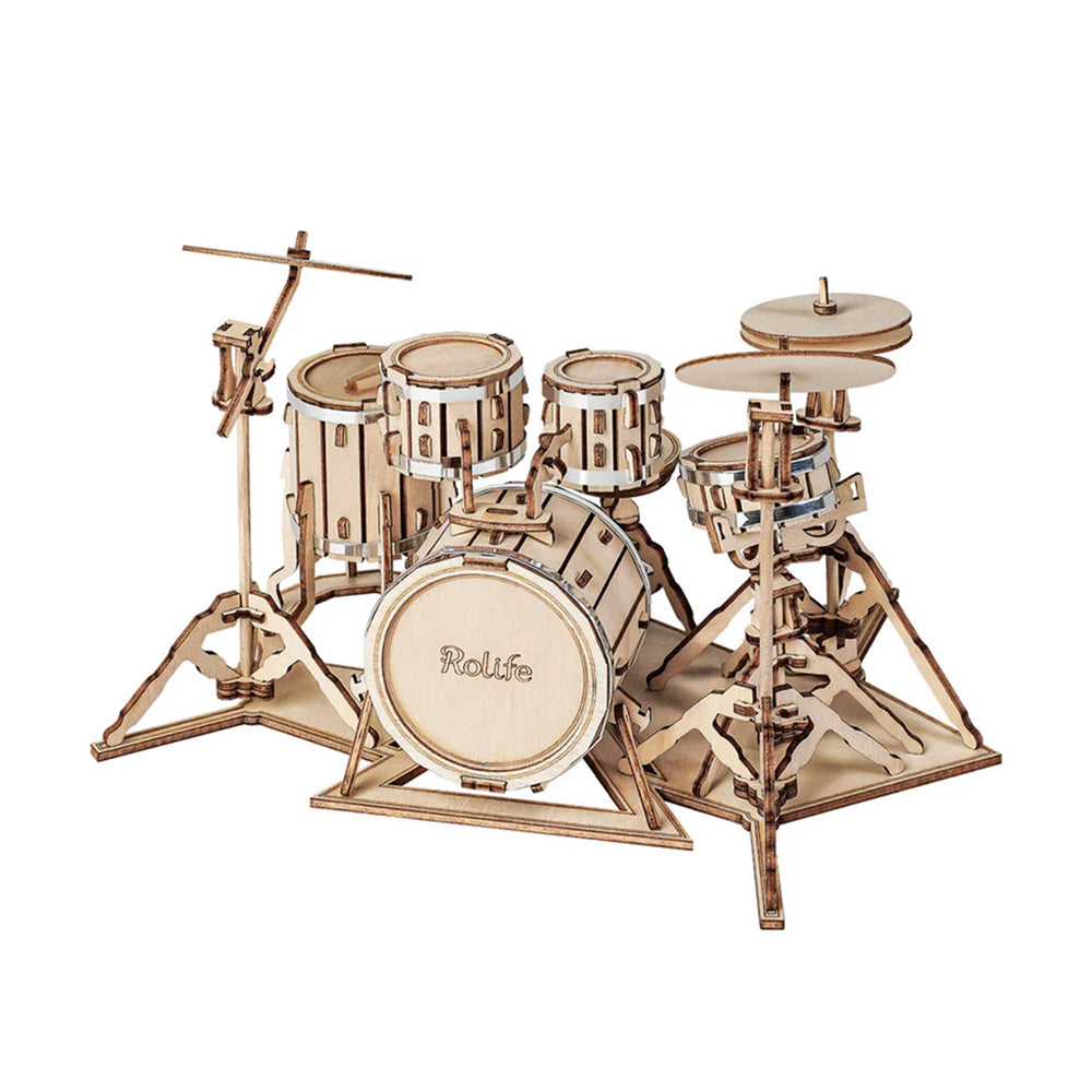 Rolife Classical 3D Drum Wooden DIY Model Kit