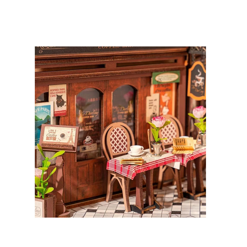 Rolife DIY Book Nook Kit Arcade Dating With LED Light 3D Wooden DIY Model