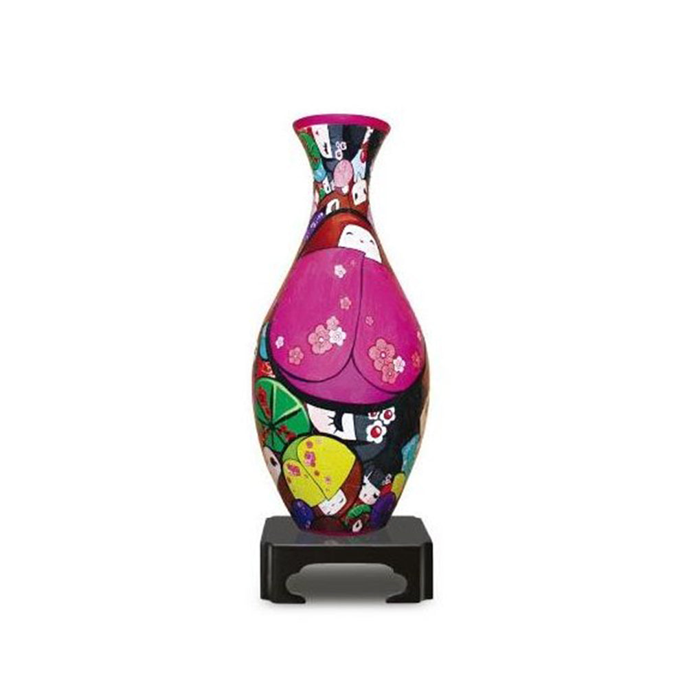 Pintoo Vase Japanese Doll 3D Curved Puzzle DIY Model Kit