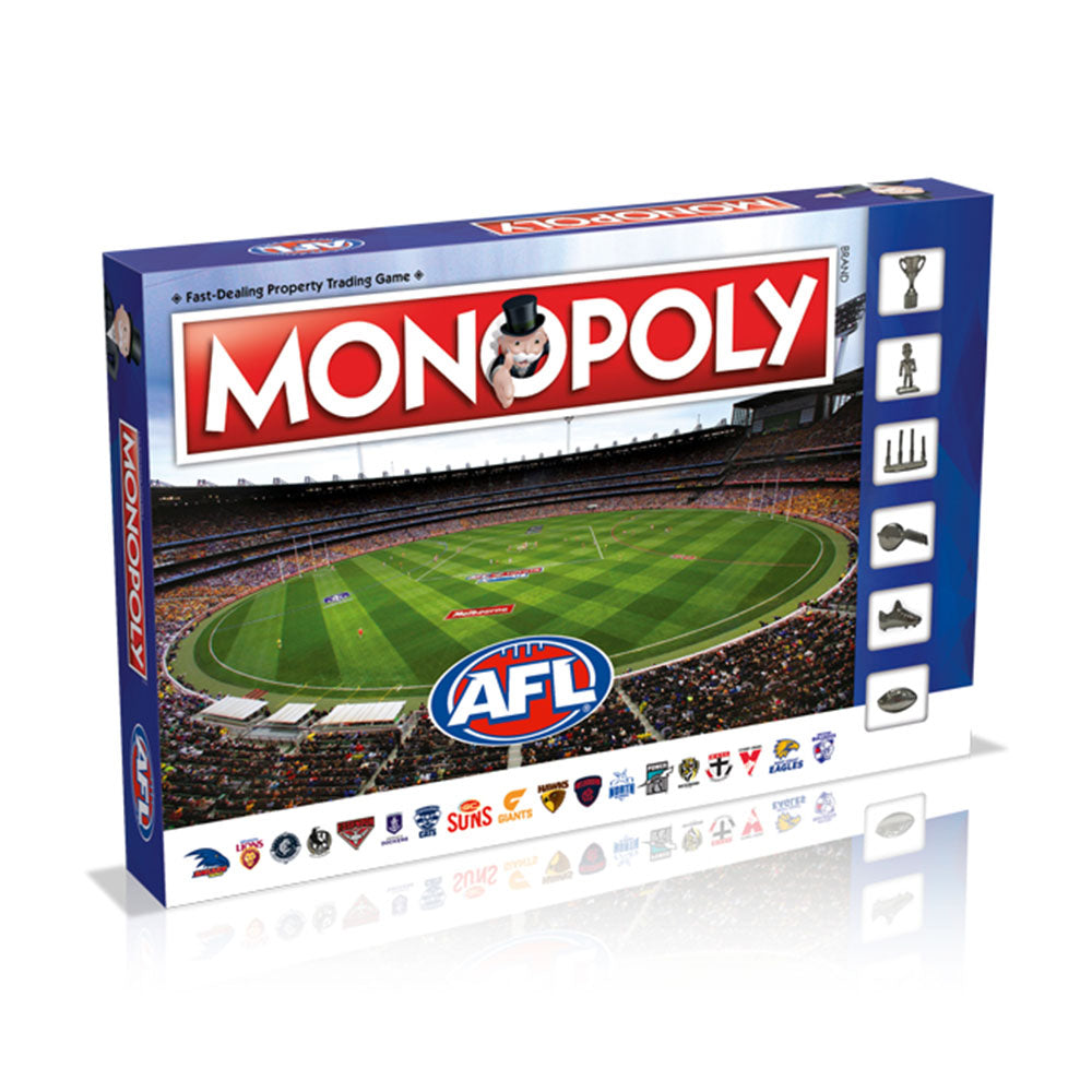 Winning Moves Monopoly AFL Edition Football Themed Classic Board Game Set