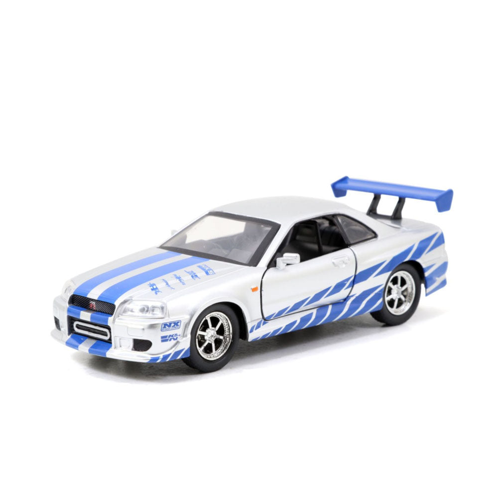 Jada 1:32 Scale Fast & Furious Brian's Nissan Skyline GT-R Twin Pack Car Diecast Model