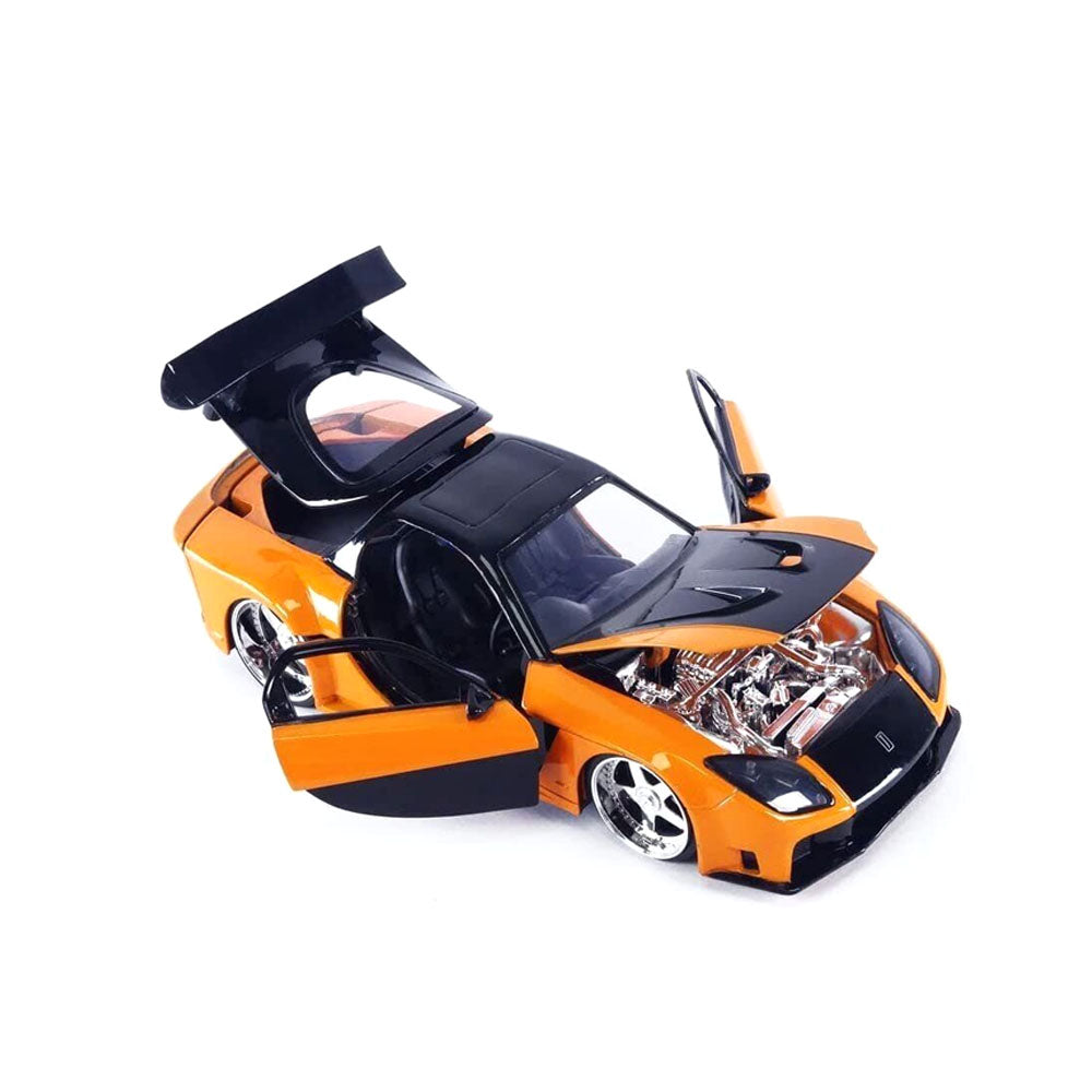 Jada 1:24 Scale Fast & Furious 1997 Mazda RX7 With Han Diecast Model Collectible