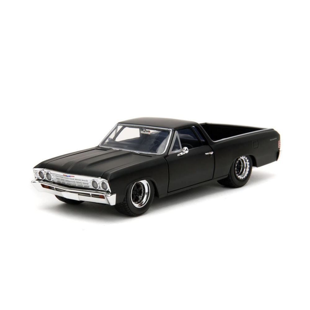 Jada 1:24 Scale Fast & Furious 10 1967 Chevorlet El Camino Black Diecast Car