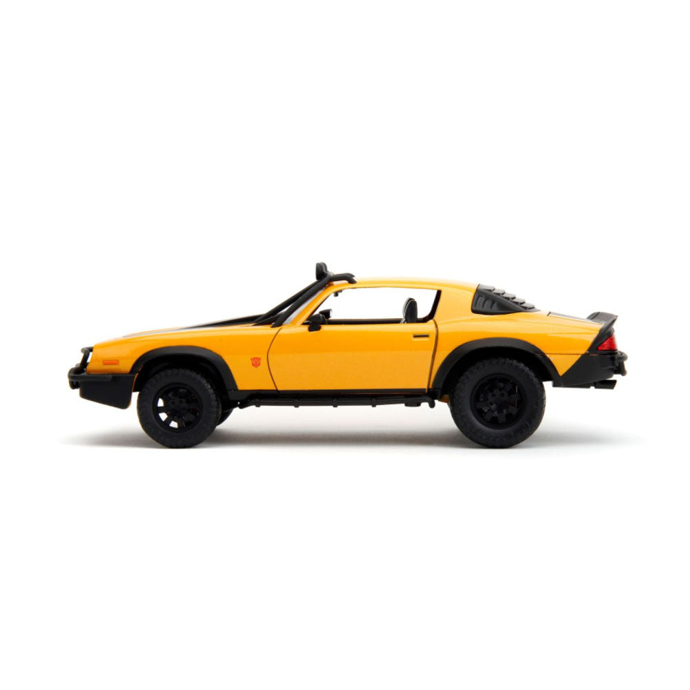 Jada 1:24 Scale Transformers 1977 Chevrolet Camaro Bumblebee Diecast Car Model