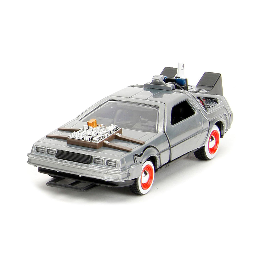 Jada 1:32 Scale Back To The Future Delorean Time Machine 3-Pack Diecast Model