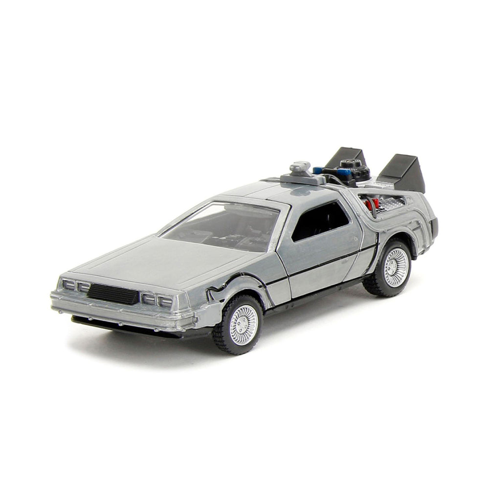 Jada 1:32 Scale Back To The Future Delorean Time Machine 3-Pack Diecast Model