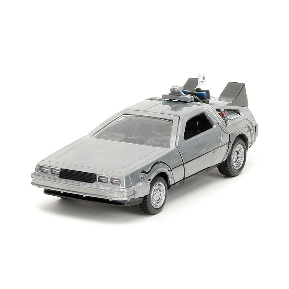 Jada 1:32 Scale Back To The Future Delorean Time Machine 3-Pack Diecast Model