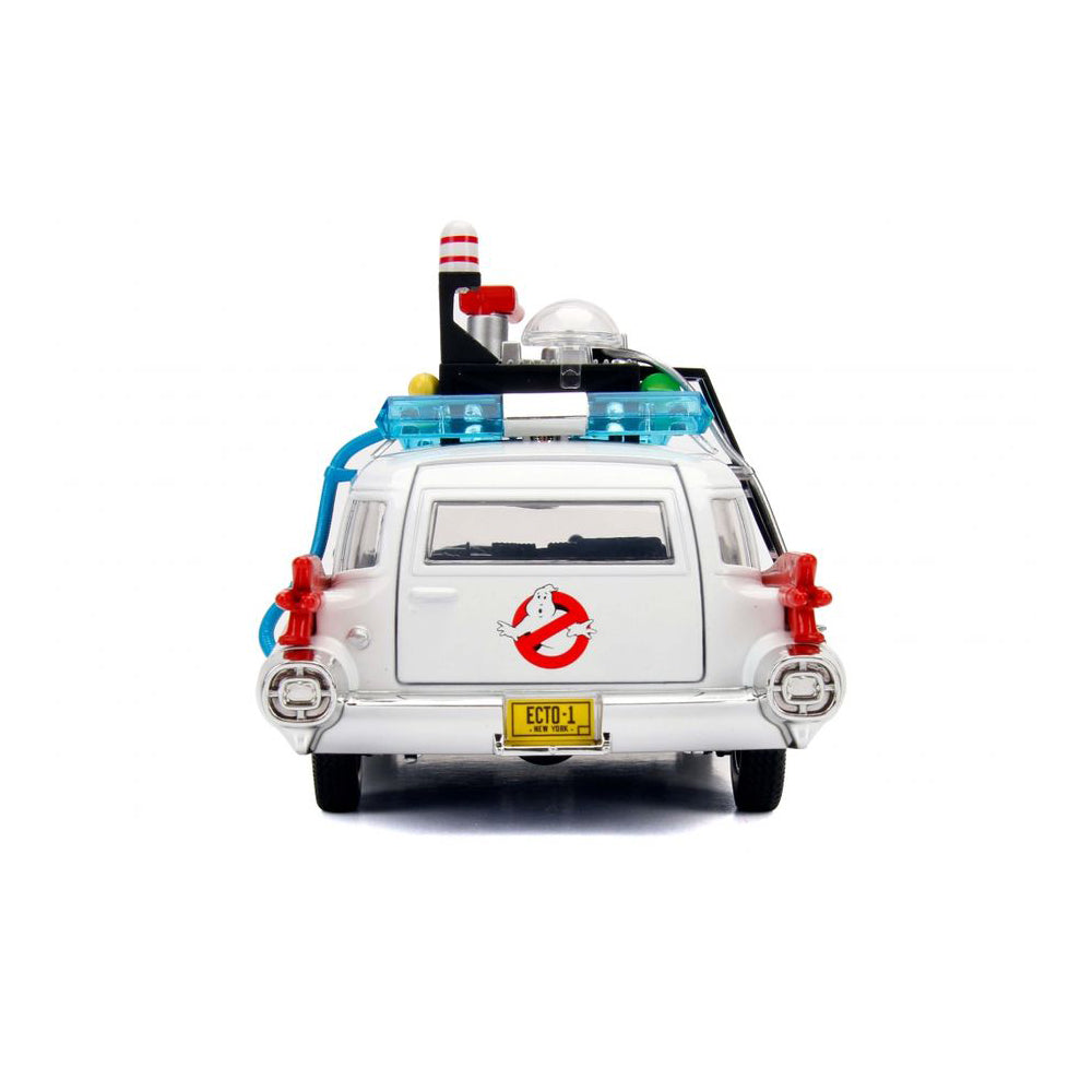 Jada 1:24 Scale Hollywood Rides Ghostbusters (1984) Ecto-1 Diecast Car Model