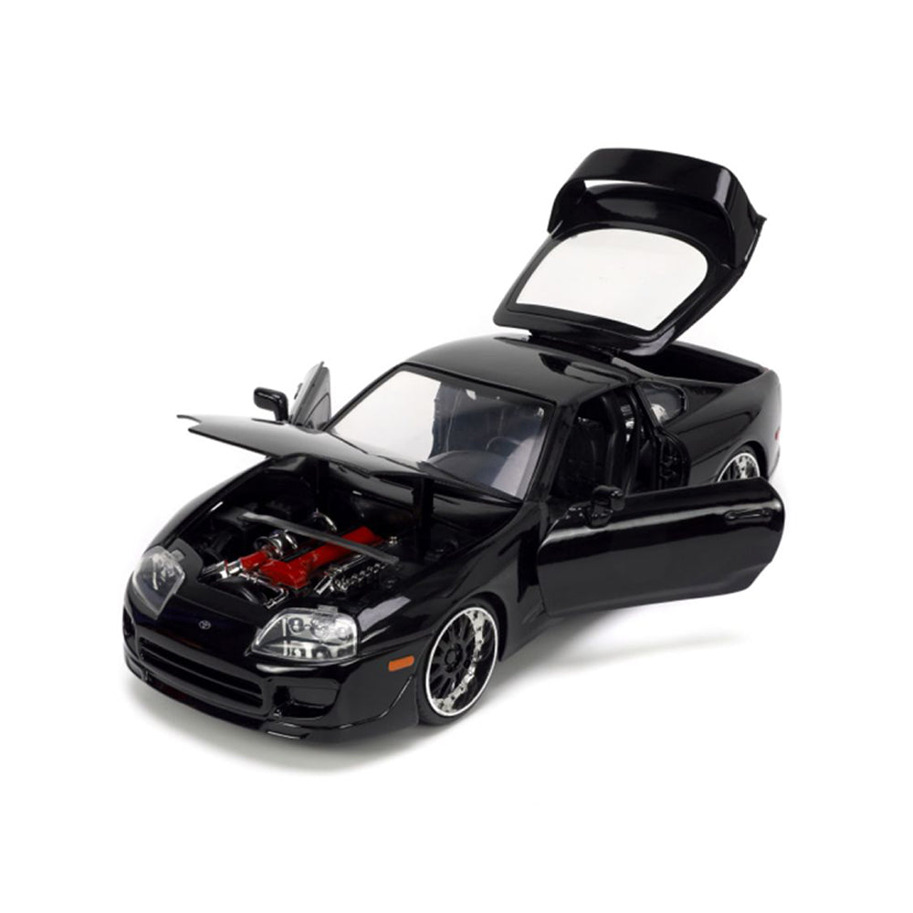 Jada 1:24 Scale Fast & Furious 5 1995 Toyota Supra Diecast Black Car Model