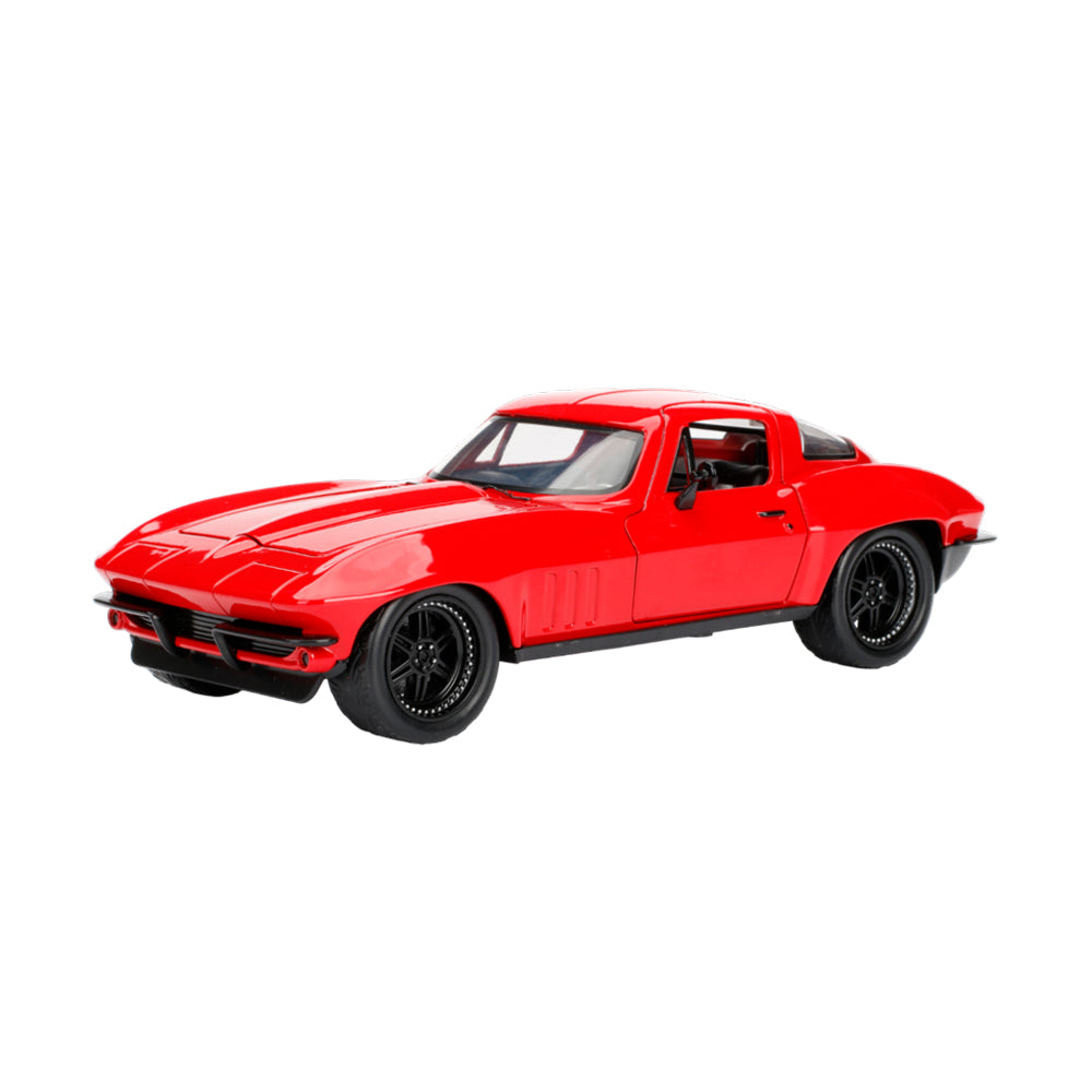 Jada 1:24 Scale Fast & Furious 8 '66 Chevy Corvette Diecast Car Model Hollywood Ride