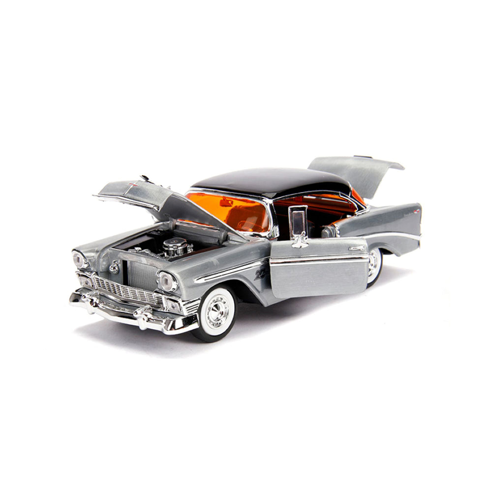 Jada 1:24 Scale Showroom Floor 1956 Chevy Bel Air With Black Top Diecast Car