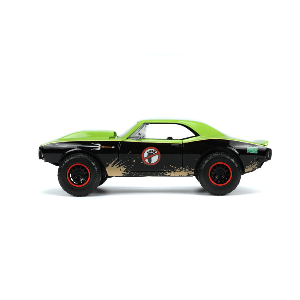 Jada 1:24 Scale Teenage Mutant Ninja Turtles 1967 Chevrolet Camaro Car & Raphael Model