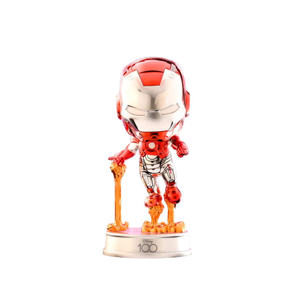 Hot Toys Marvel - Iron Man Metallic Cosbaby Figure Bobble-head Collectible