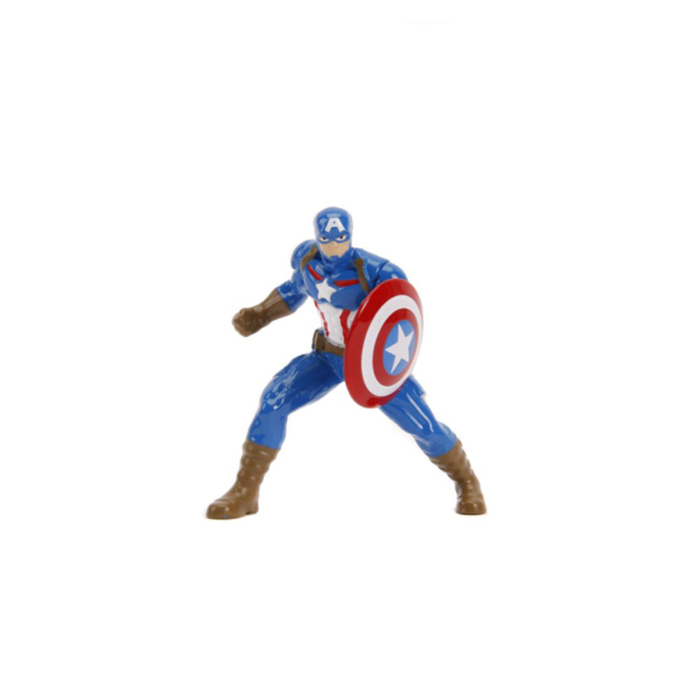 Jada 1:24 Scale Marvel 2006 Ford Mustang GT Diecast Car With Captain America Figure