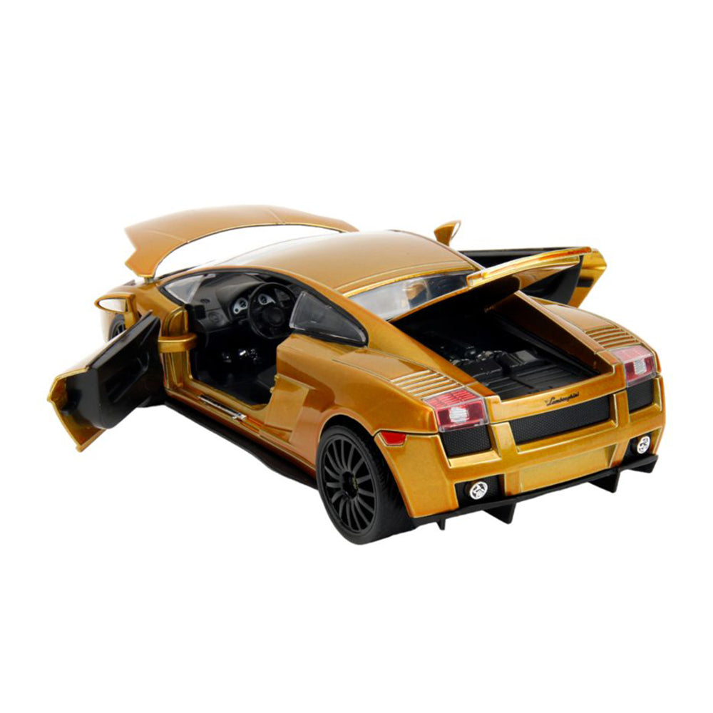 Jada 1:24 Scale Fast & Furious 10 Lamborghini Gallardo Gold Diecast Car Toy